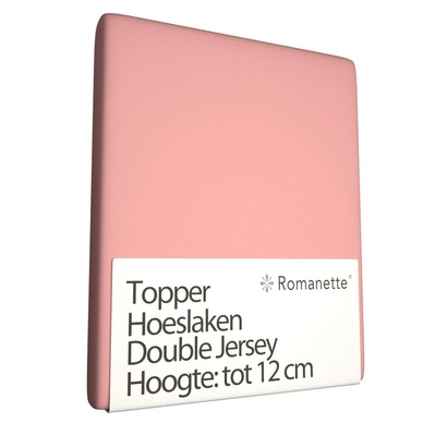Topper Spannbettlaken Romanette Rosa (Double Jersey)