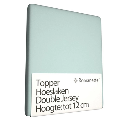 Topper Hoeslaken Romanette Misty Green (Double Jersey)