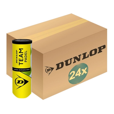 Tennisbälle Dunlop Team Padel (Box 24 x 3)