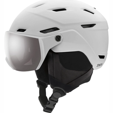 Skihelm Smith Survey Eu Unisex Matte White Chormapop Sun Platinum Mirror