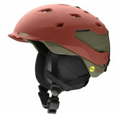 Skihelm Smith Quantum MIPS Matte Clay Red Alder Herren