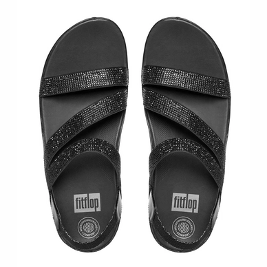 Sandaal FitFlop Crystall™ Z-Strap Sandal Black