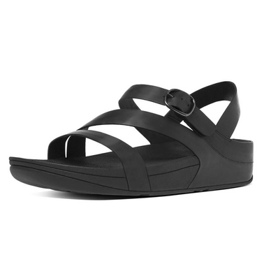 FitFlop The Skinny Z-Cross Sandal Leather All Black