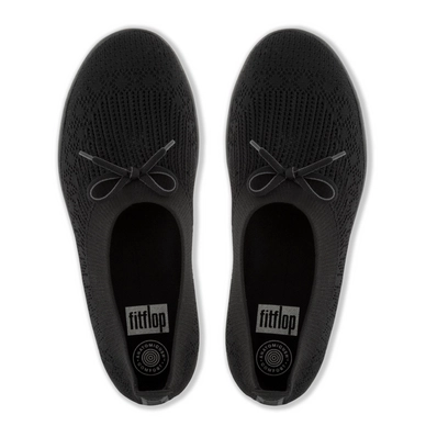 Ballerina FitFlop Uberknit™ Slip On With Bow All Black