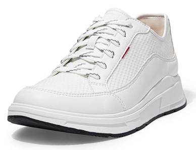 FitFlop Men Frey Sneaker Textile Synthetic Urban White