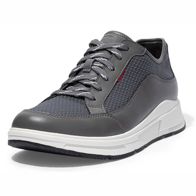 FitFlop Men Frey Sneaker Textile Synthetic Pewter Grey