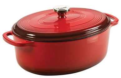 Braadpan Lodge EC7OD43 Rood 29 cm