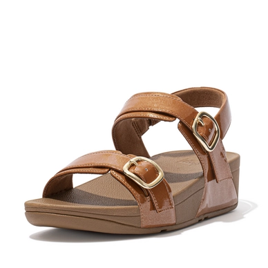 FitFlop Women Lulu Adj Sandal Patent Glitter Potters Clay
