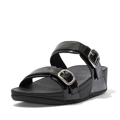 Sandale Women Lulu Adj Slide Patent Glitter All Black
