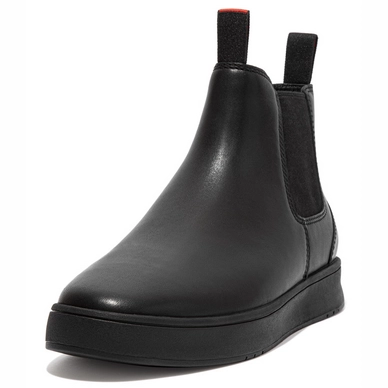 FitFlop Men Margan Chelsea Boot Waterproof Leather All Black