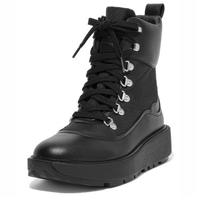 FitFlop Skandi Boot Water Resistant Textile All Black Damen