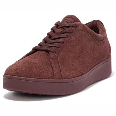 FitFlop Women Rally Tennis Sneaker Tonal Suede Oxblood