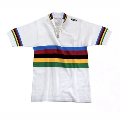 Fietsshirt Santini Eroica Short Sleeve Jersey Iride Print