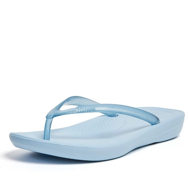 FitFlop Women iQushion Flip Flop Transparent Sky Blue