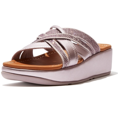 FitFlop Women Kessia Sleek Slide Hotfix Soft Lilac