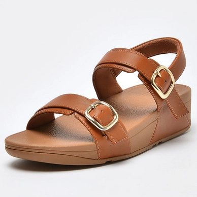 Sandales FitFlop Women Lulu Adjustable Sandal Leather Light Tan