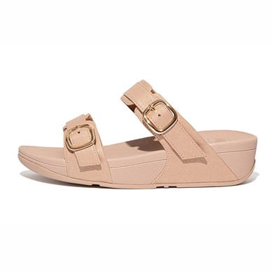 FitFlop Women Lulu Adjustable Slide Sparkle Beige | Onlybrands