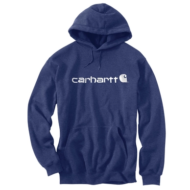 Trui Carhartt Men Signature Logo Sweatshirt Dusk Blue Heather