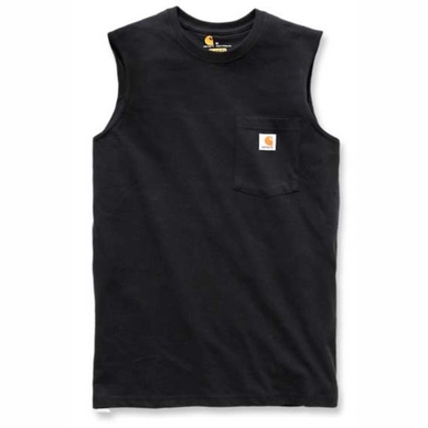 Tanktop Carhartt Men Workwearear Pocket Sleeveless T-Shirt Black