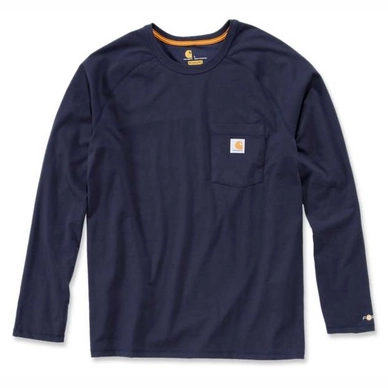 T-Shirt Carhartt Men Force Cotton T-Shirt L/S Navy