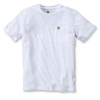 T-Shirt Carhartt Men Maddock Pocket Short Sleeve White