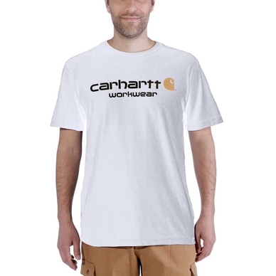 T-Shirt Carhartt Men Core Logo Workwear T-Shirt S/S White