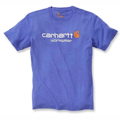 T-Shirt Carhartt Men Core Logo Workwear T-Shirt S/S Tidal Blue Heather