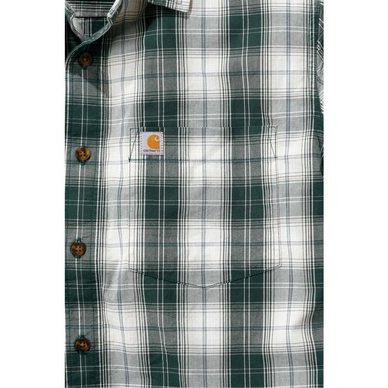 Blouse Carhartt Men Slim Fit Plaid Shirt S/S Hunter Green