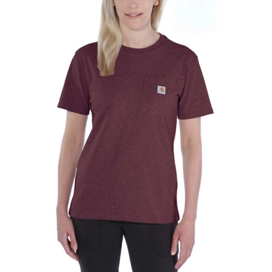 T-Shirt Carhartt Women Workwear Pocket S/S T-Shirt Deep Wine
