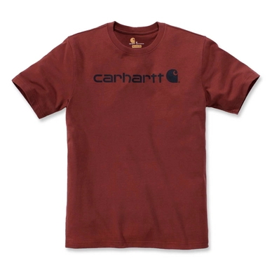 T-Shirt Carhartt Men Core Logo S/S Dark Red Heather