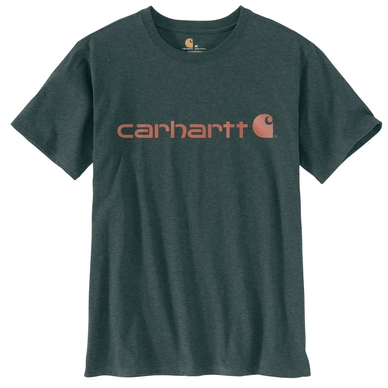T-Shirt Carhartt Women Workwear Core Logo S/S T-Shirt Fog Green Heather