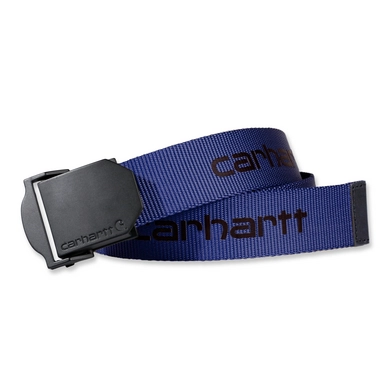 Riem Carhartt Men Webbing Belt Leather Dusk Blue