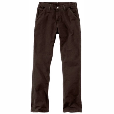 Werkbroek Carhartt Men Washed Duck Work Pant Dark Brown