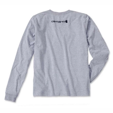 Longsleeve Carhartt Men Sleeve Logo Heather Grey