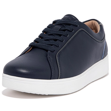 FitFlop Women Rally Tennis Sneaker Piping Midnight Navy Mix