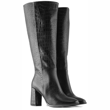 Dameslaars Jilsen Eva Croco Black Kuitmaat 40