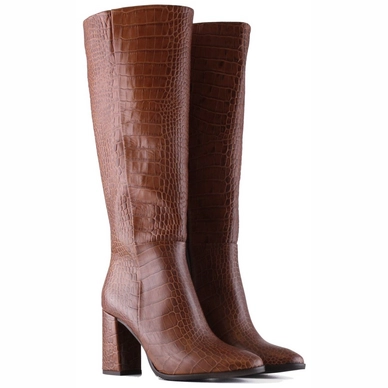 Dameslaars Jilsen Eva Croco Chestnut Kuitmaat 40