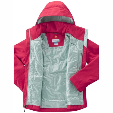 Ski Jas Columbia Everett Mountain Jacket Women's Red Camellia Spray