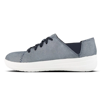 Sneaker FitFlop F-Sporty™ Lace-Up Sneaker Houndstooth Print Midnight Navy