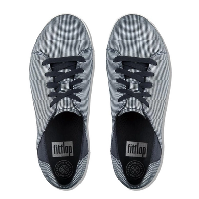 Sneaker FitFlop F-Sporty™ Lace-Up Sneaker Houndstooth Print Midnight Navy