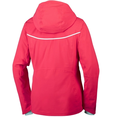 Ski Jas Columbia Millennium Blur Jacket Women's Red Camellia Spray