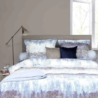 Bettwäsche Heckett & Lane Refined Fedde Blue Mako-Satin