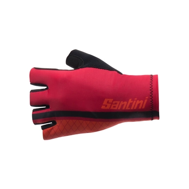 Fietshandschoen Santini Men Redux High Cuff Riding Red
