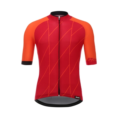 Fietsshirt Santini Men Ace Short Sleeve Red