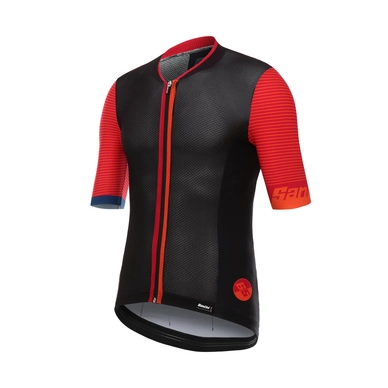 Fietsshirt Santini Men Tono 20 Short Sleeve Red
