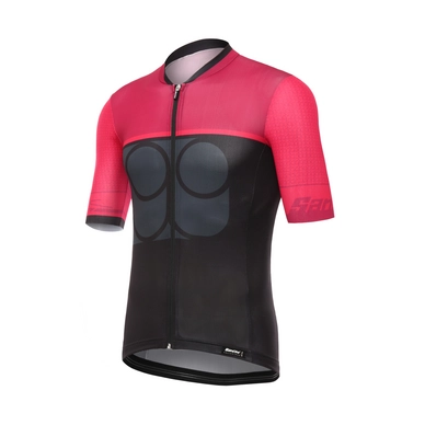 Fietsshirt Santini Men Sleek 99 Short Sleeve Red