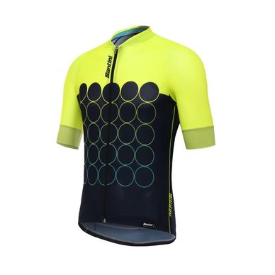 Fietsshirt Santini Men Airform 30 Short Sleeve Yellow