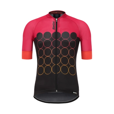 Fietsshirt Santini Men Airform 30 Short Sleeve Red