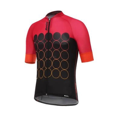 Fietsshirt Santini Men Airform 30 Short Sleeve Red