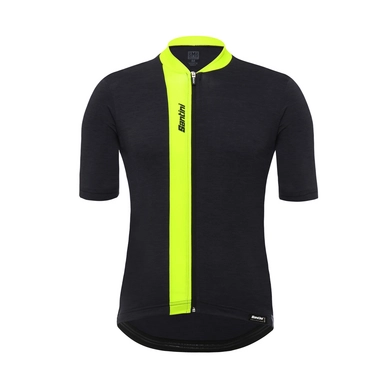 Fietsshirt Santini Men Origine Short Sleeve Flashy Yellow